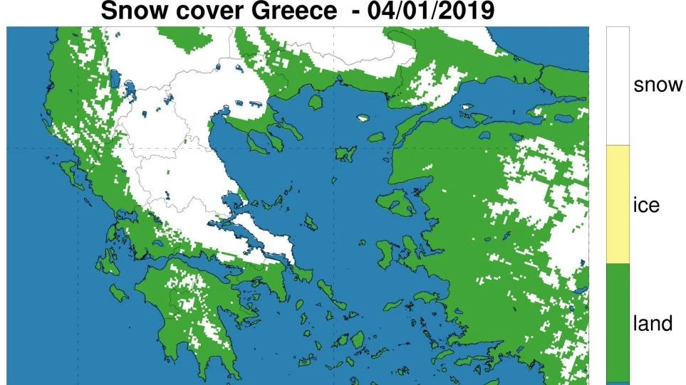 Καιρός: Η μισή Ελλάδα καλύφθηκε από χιόνι